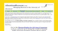 Desktop Screenshot of abortionreason.com